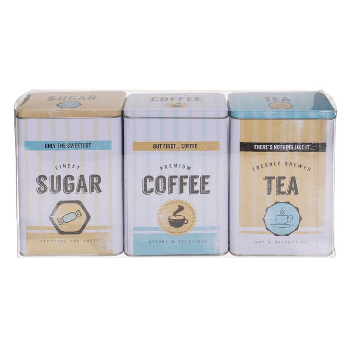 Out of the blue KG - Wholesale Food Storage Container - Rectangular tin box, Yellow-Blue,1