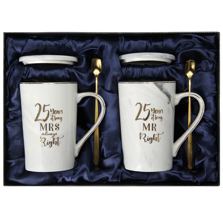 Novelty Coffee Mugs - 25th Anniversary Wedding Gifts for wholesale by FORTIVO