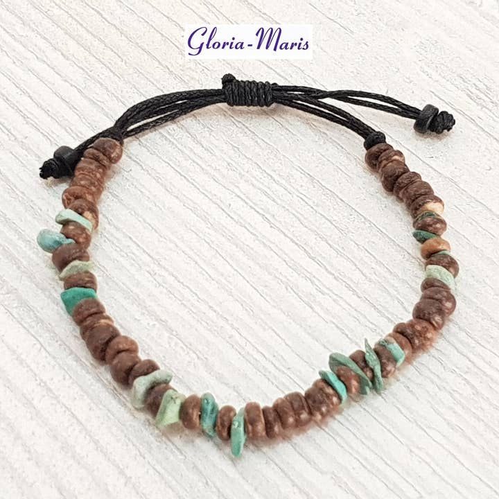 Gloria-Maris 6mm BG-3251 Pulseira Pérola Natural Surfer por atacado de Gloria-Maris