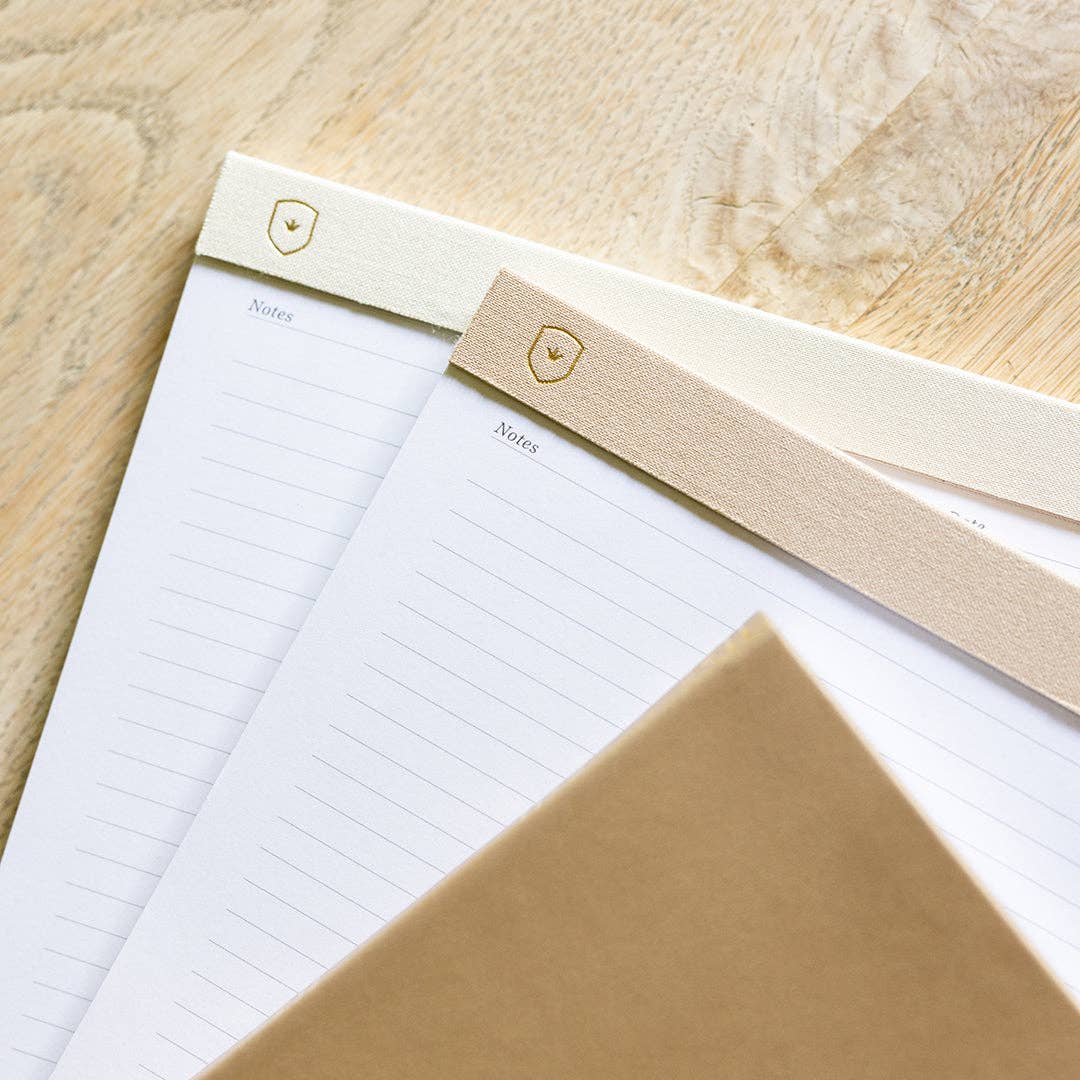 Simplified by Emily Ley - Wholesale Notepad - Legal Pad Set - Ivory & Fawn Dapperdesk1