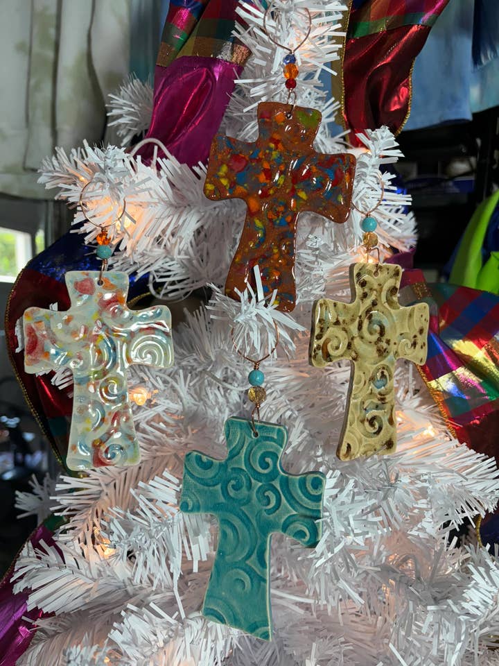 Cross Iceberg 4x4in for wholesale by Melony Designs