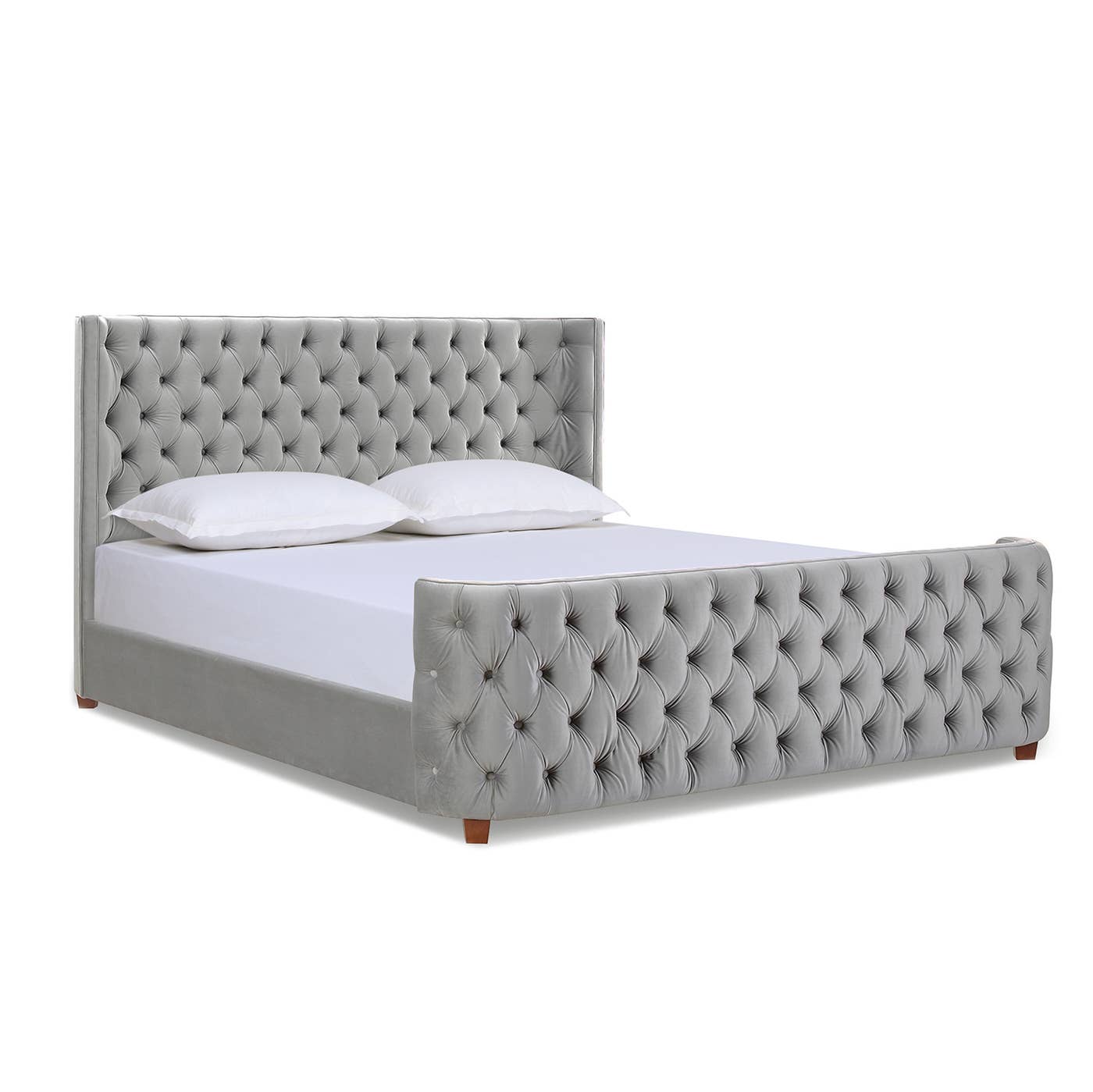 Jennifer Taylor Home - Wholesale Bed - Brooklyn Tufted Bed Headboard and Footboard Set4