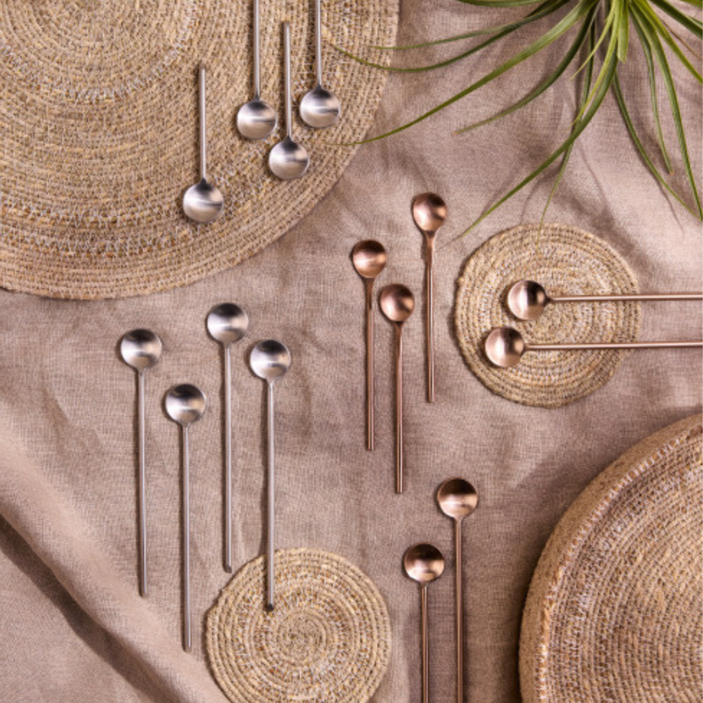 Be Home US - Wholesale Table Spoon (Cutlery) - Thin Stainless Small Spoons, set of 42