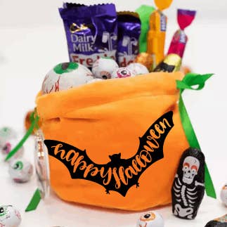 Pumpkin Draw string bags for wholesale by Olliesbox