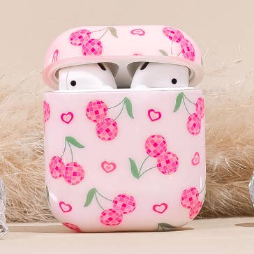 Custodia per Airpods - Ciliegie da discoteca per la vendita all'ingrosso da parte di Coconut Lane