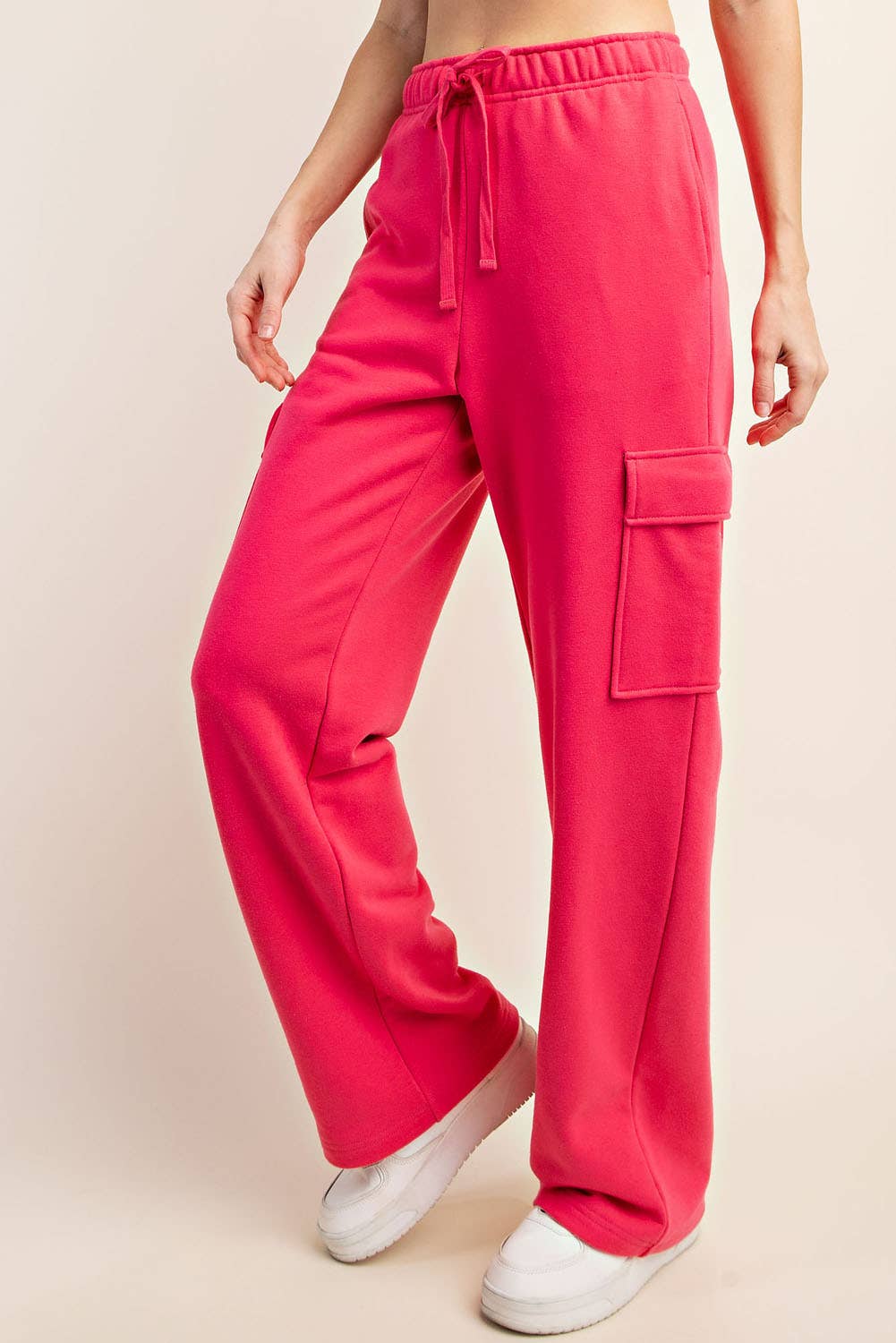 Rae Mode - Wholesale Pants - Women's - FRENCH TERRY STRAIGHT CARGO SWEATPANT53