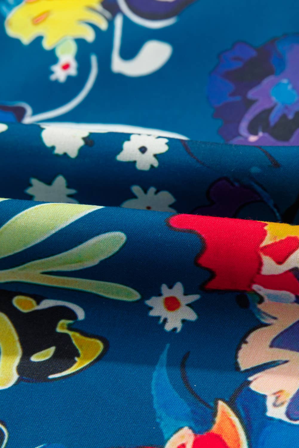 Comme indiqué Blouse ample à manches courtes bouffantes avec col imprimé fleuri | S-XL en vente sur Faire4