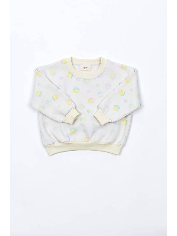 Ayuna - Wholesale Top & Pant Set - Kids - Oversized Lightly Cropped Cotton Set - Bubbles5