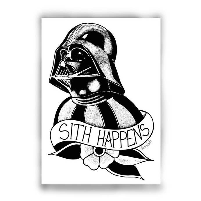 Sith Happens Sticker for wholesale by La Barbuda - No U.S. custom fees