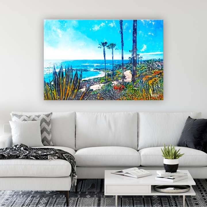 Tele artistiche, Los Angeles CA, Malibu Blue per la vendita all'ingrosso da parte di G.O.A.T House of Creative