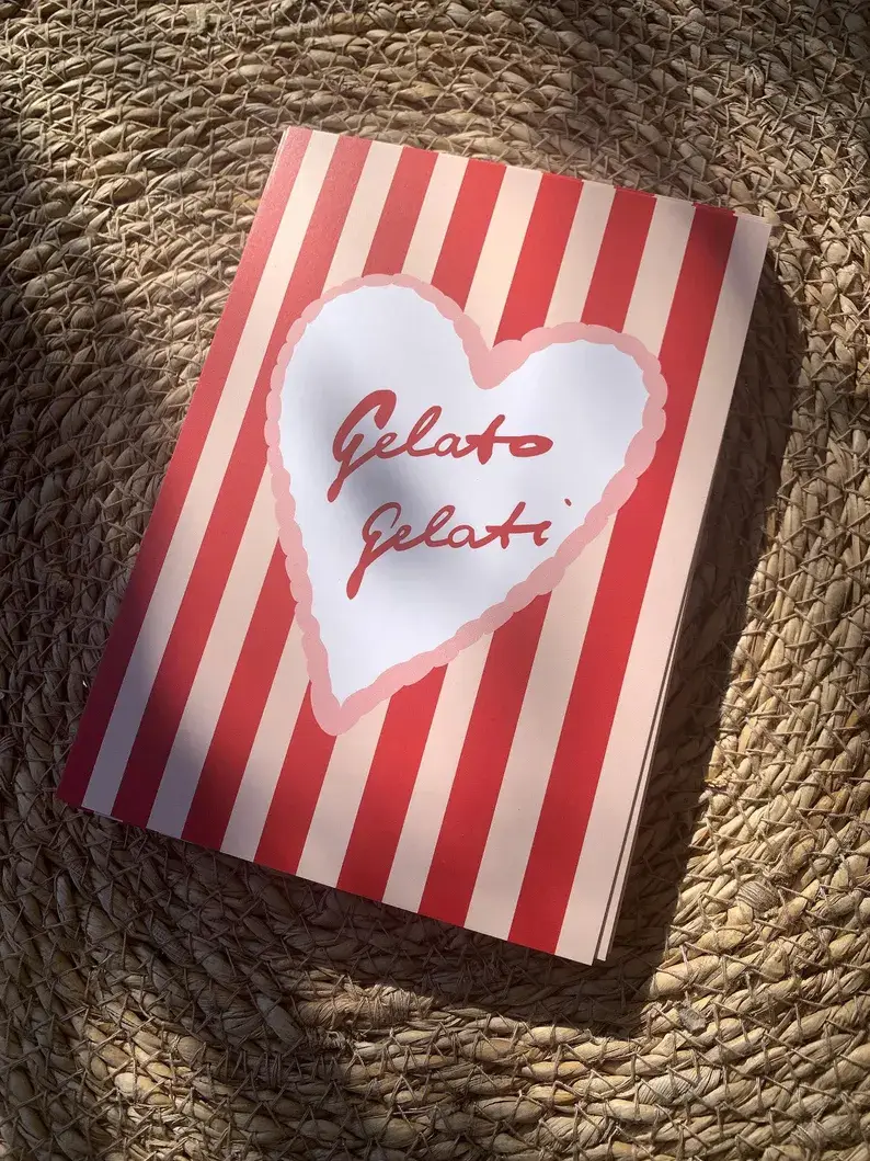 Ute Arnold / Hej.Ibiza - Wholesale Postcard - * Gelato Gelati * Postcard2