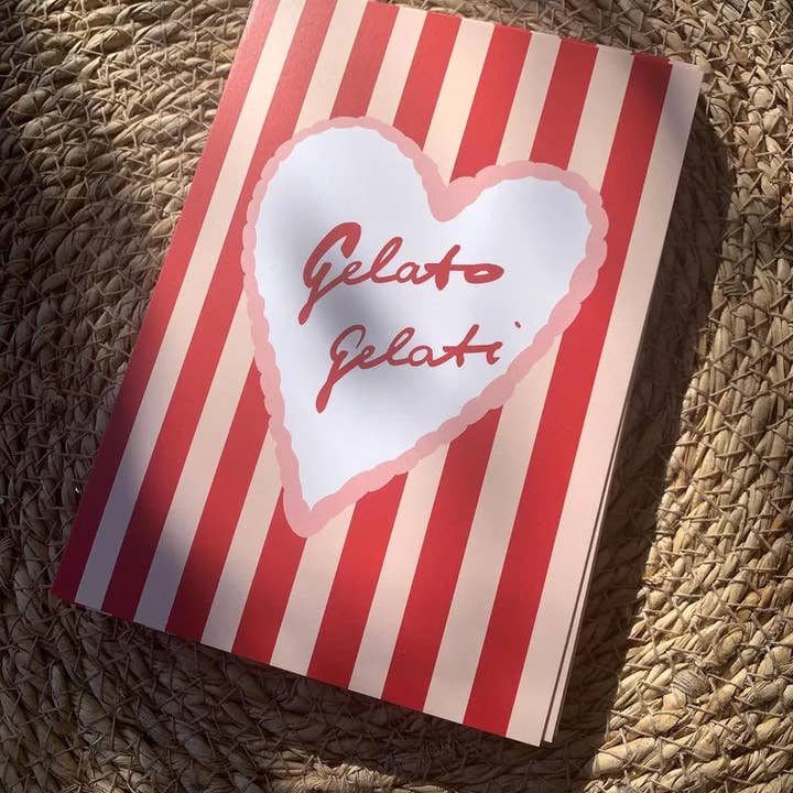 Ute Arnold / Hej.Ibiza - Wholesale Postcard - * Gelato Gelati * Postcard2