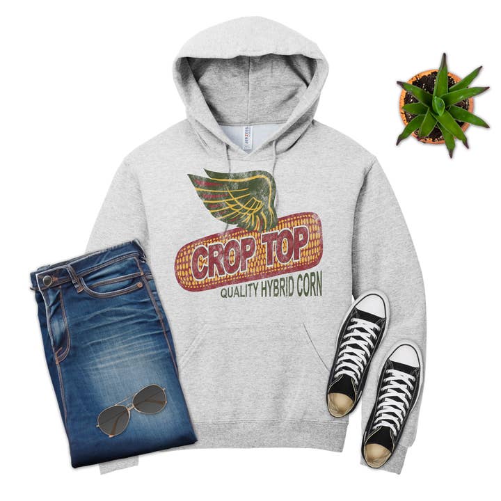 Chemise, sweat-shirt Crop Top Corn, Farming, Farm, Dekalb pour la vente par 316 Legacy LLC