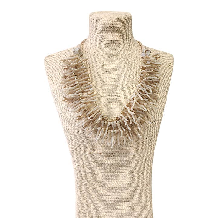 Bijoux Envie Statement Jewelry - Vendita all'ingrosso Collane di perline/perle - Collana a più fili con perline di corallo | Boho costiero3