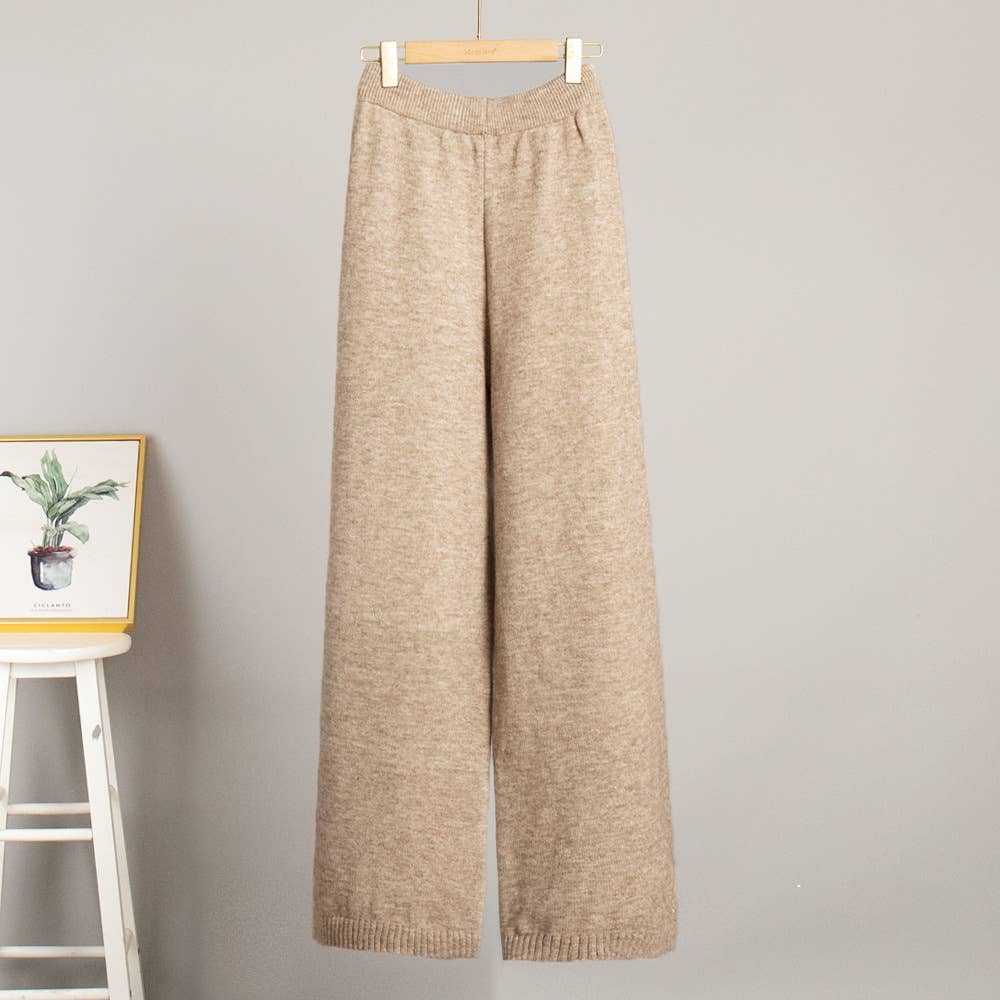 Hope & Sunshine - Vente Ensemble de vêtements d'intérieur – femme - Ensemble pull à col roulé en maille épaisse et pantalon23