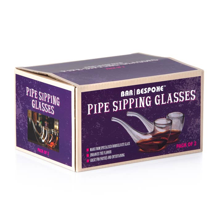 Original Products UK/EU – wholesale Cocktail/liquor glass – Bar Bespoke Pipe Sipping Glasses 2 Pack0