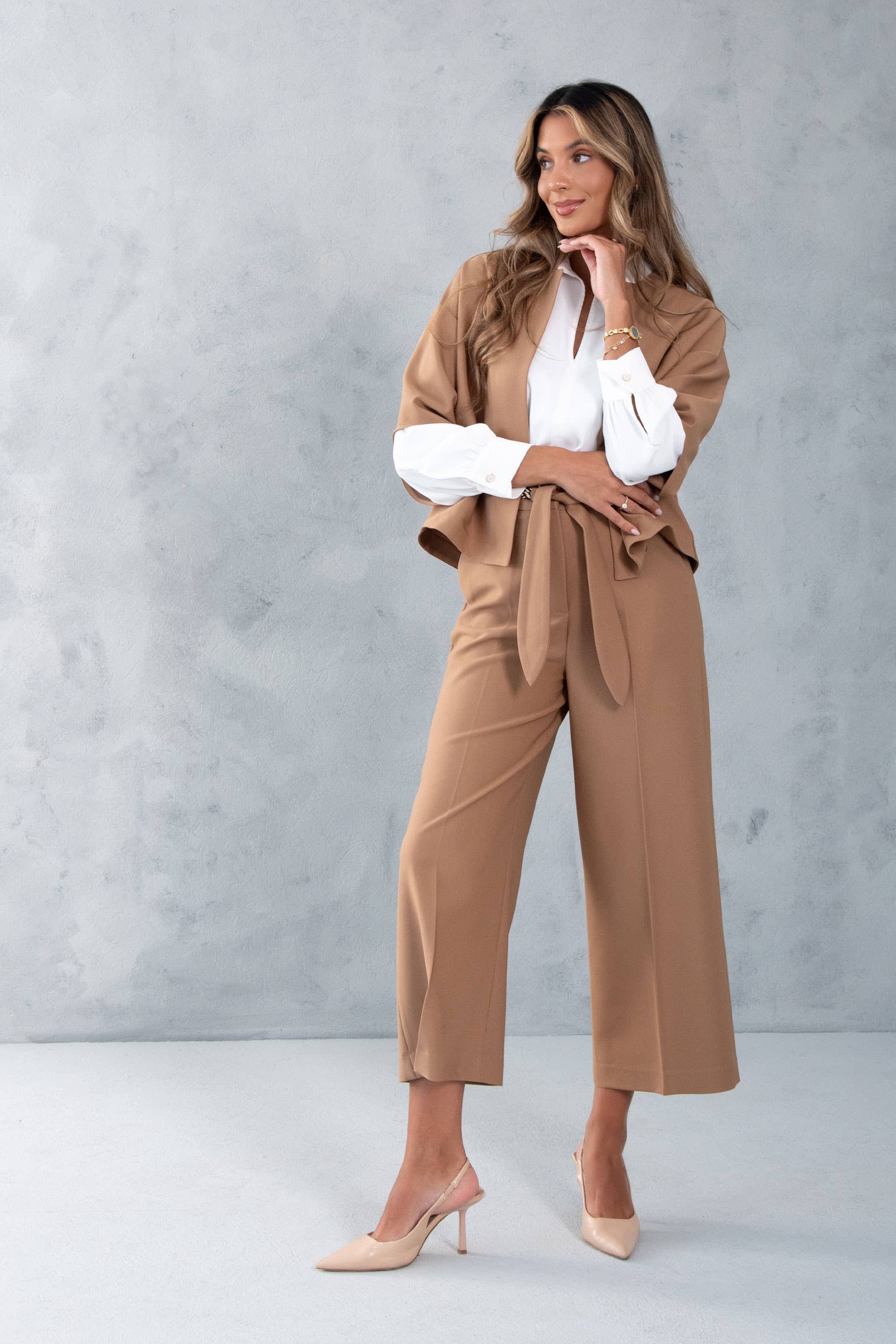 FERRACHE - Wholesale Jacket - Women's - Open fluid-cut jacket4