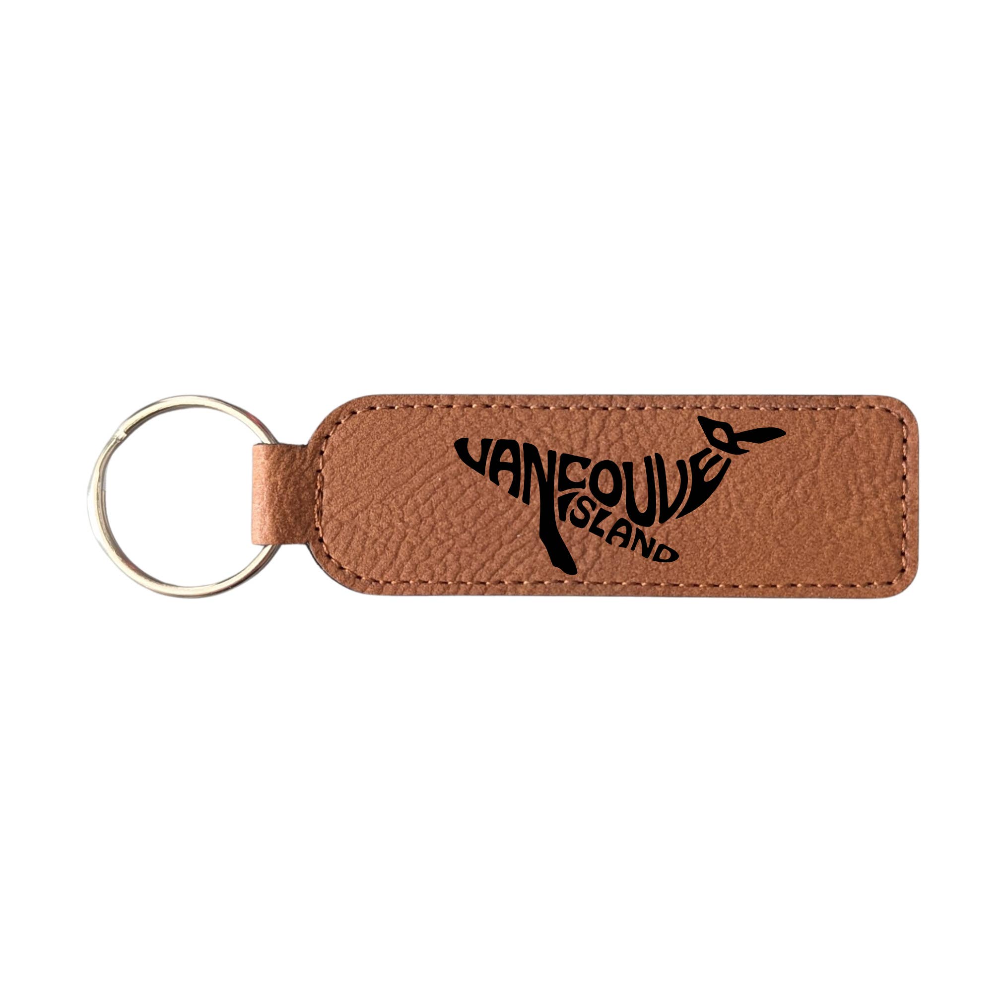 Rosefire - Wholesale Keychain - Unisex - Vancouver Island Whale Typography Souvenir Keychain0