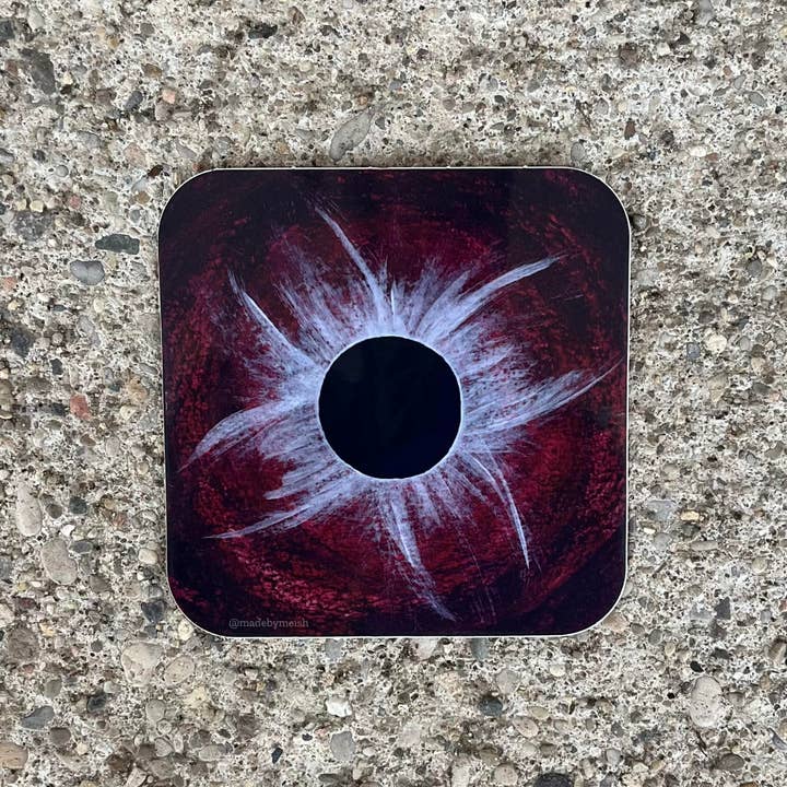 Made by Meish - Wholesale Wall Accent - Red Solar Eclipse - Corona3