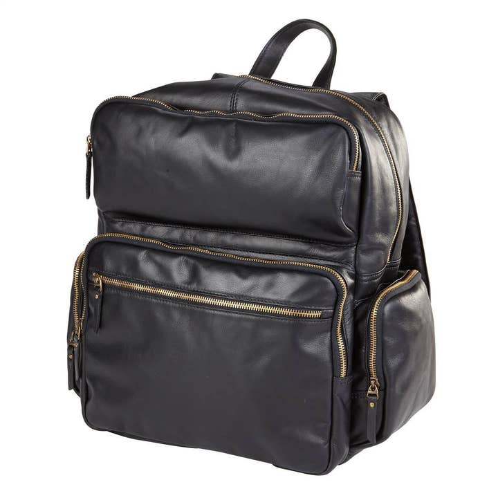Leather Burlington Backpack for wholesale by Clava Leathergoods and Accessories