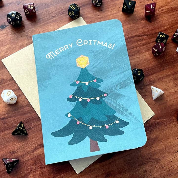 Minva Tabletop Design Co - Wholesale Christmas Card - Merry Critmas Holiday Card