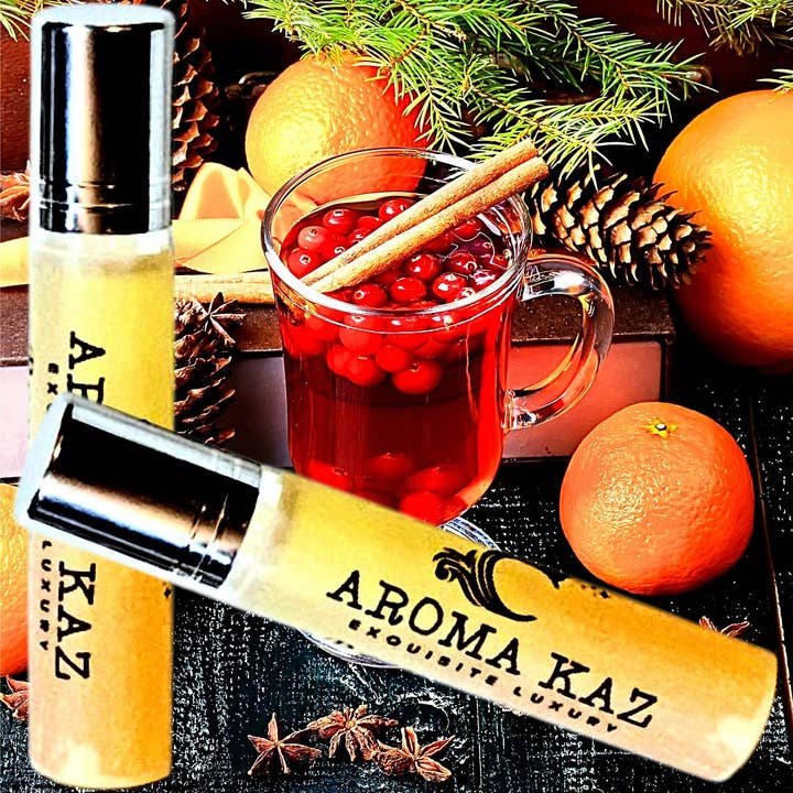 Parfum à bille Cèdre de Noël & Canneberges Huile parfumée pour la vente par Aroma Kaz