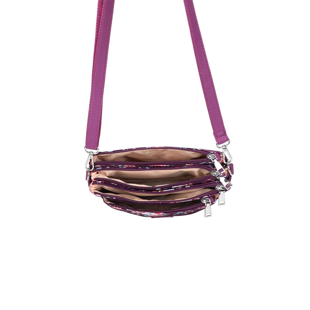 Strathurie – wholesale Crossbody bag – Women's – Strathurie Floral Crossbody Purse Bag White7