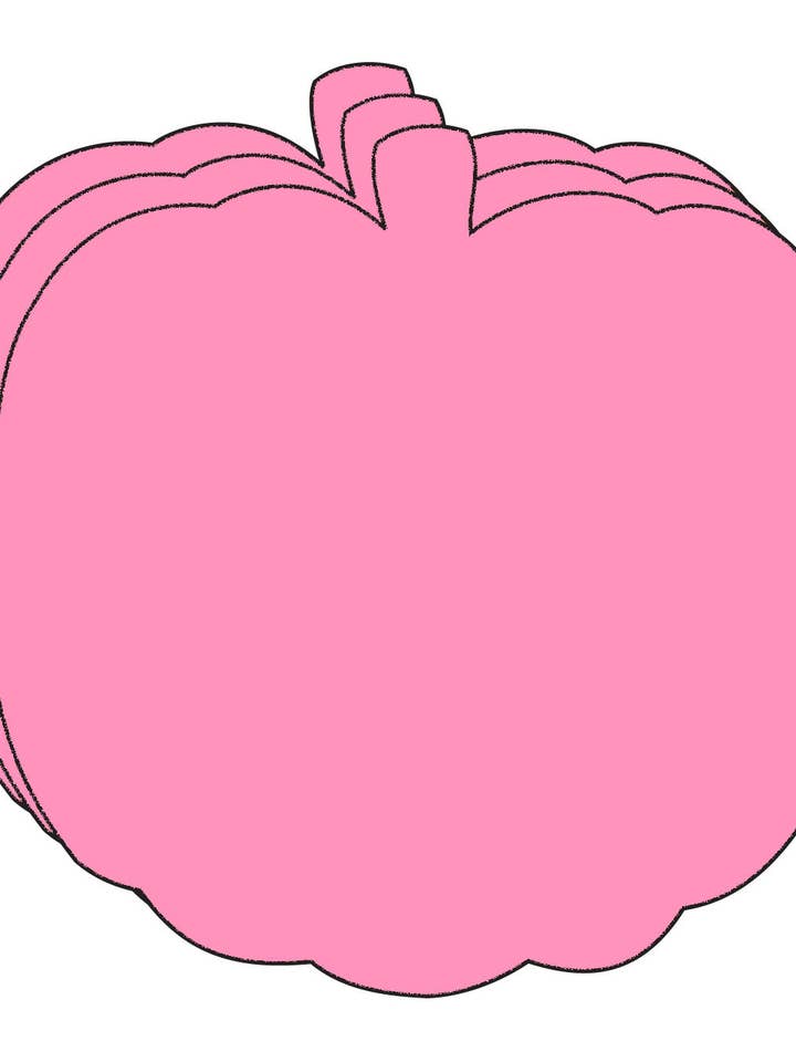 FORMAS ETC. Grandes Recortes Creativos de Espuma de un Solo Color - Calabaza Bonita en Rosa-O-Ween para venta al por mayor de Creative Shapes Etc.