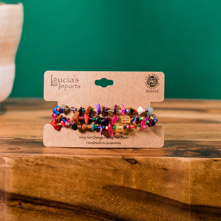 Lucia's Imports - Wholesale Beaded Bracelet - Fiesta Bracelet Multi