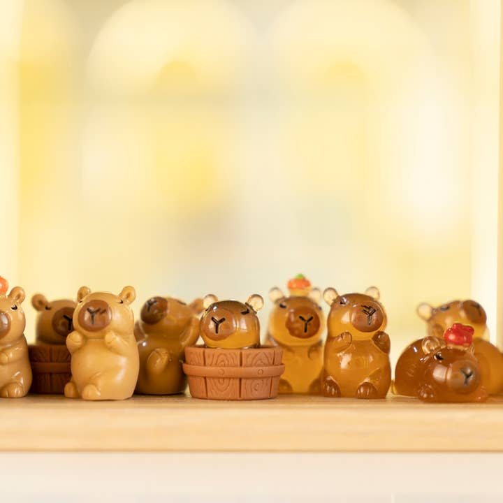 BCmini - Wholesale Decorative Figurine - CAPYBARA GLOW IN THE DARK MINI FIGURINE BLIND BOX-48