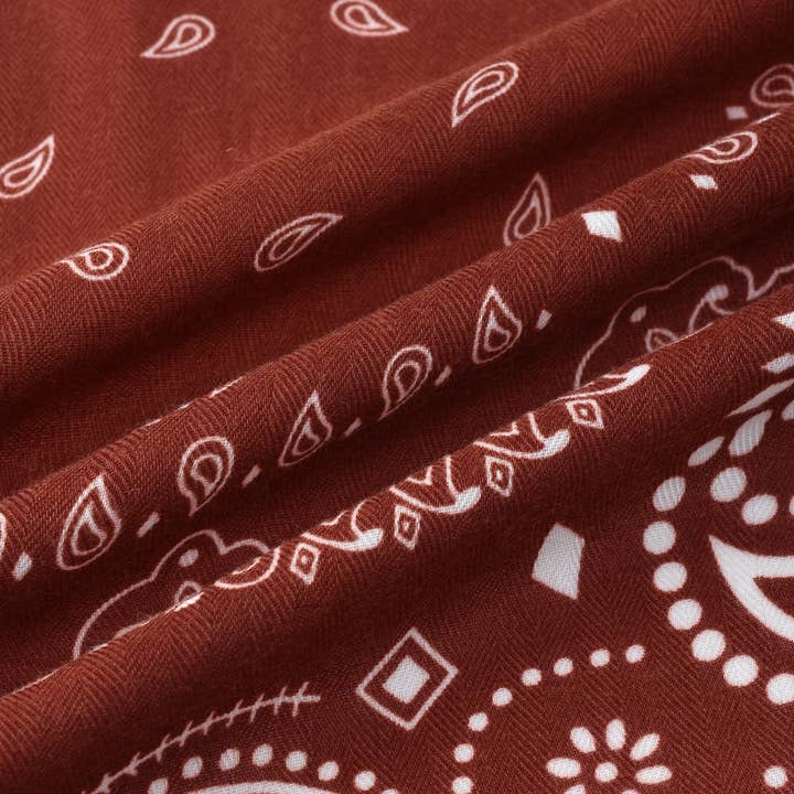 Funkyrel® Atzbranding Limited - Wholesale Scarf - Women's - Scarvii - Fashionable Paisley Square Scarf15