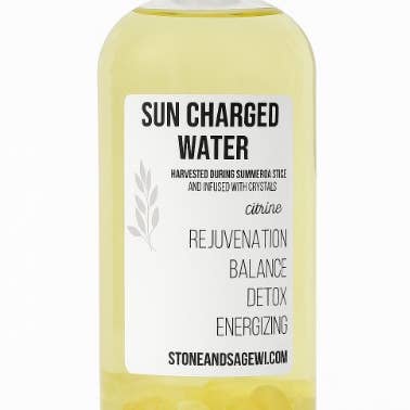 ERTH World Corp DBA Stone+Sage - Vendita all'ingrosso Attrezzatura per meditazione - Rituale di pulizia con cristalli del solstizio d'estate con acqua caricata dal sole 3