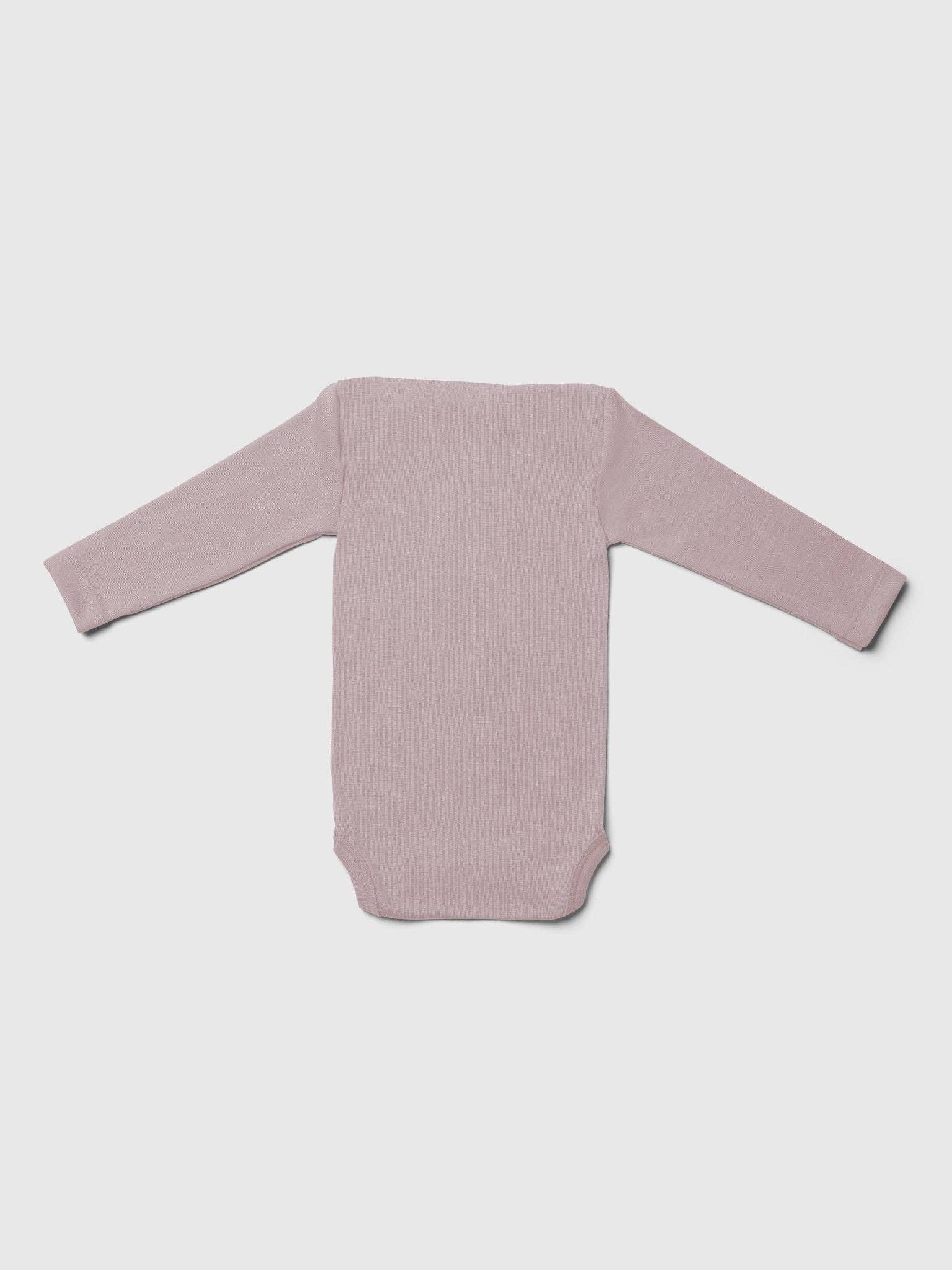 MINI LILA - Wholesale Bodysuit (Non-Footed) - Baby - Organic Merino Wool and Silk Long-sleeved Onesie29