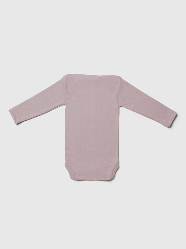 MINI LILA - Wholesale Bodysuit (Non-Footed) - Baby - Organic Merino Wool and Silk Long-sleeved Onesie29
