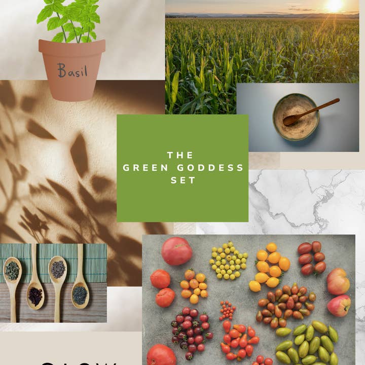 The Green Goddess Set for wholesale by Glow Candle Co.