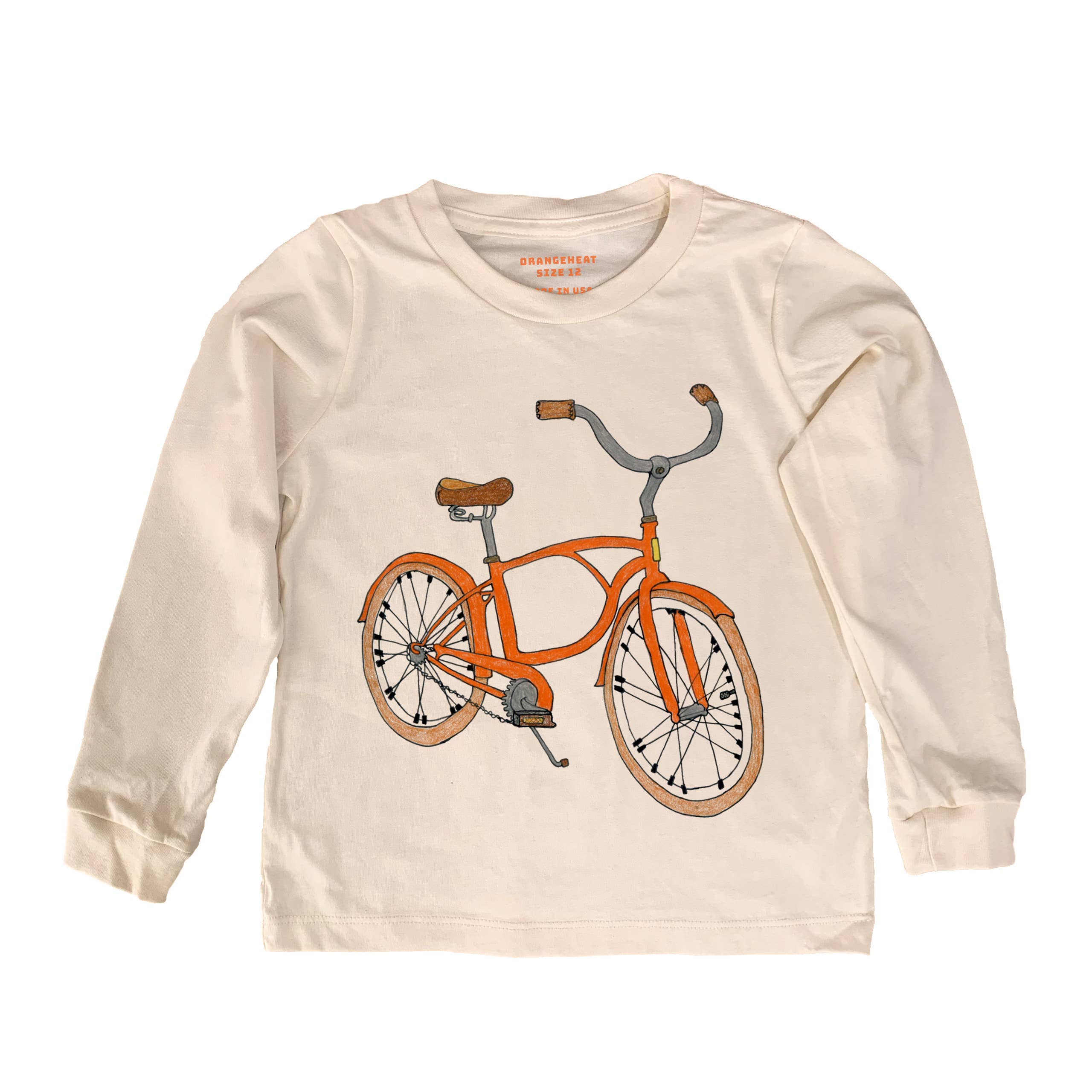 orangeheat - Wholesale Screen Printed T-Shirt - Kids - Beach Cruiser - Kids Organic Tee/Long Sleeve1