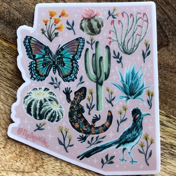 Arizona Blush Sticker for engroshandel hos TheDesertPen