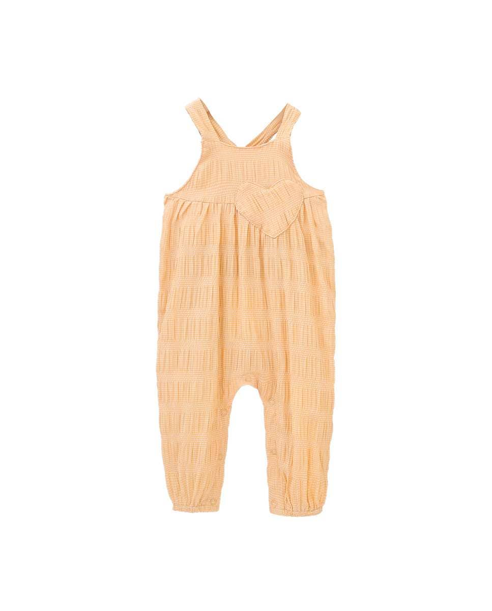 Yellow Baby Girl's Boob with Heart Embroidery for wholesale on Faire0