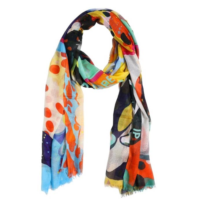 Namaskar Australia - Wholesale Scarf - Women's - Abstract Modal Silk Designer Scarf