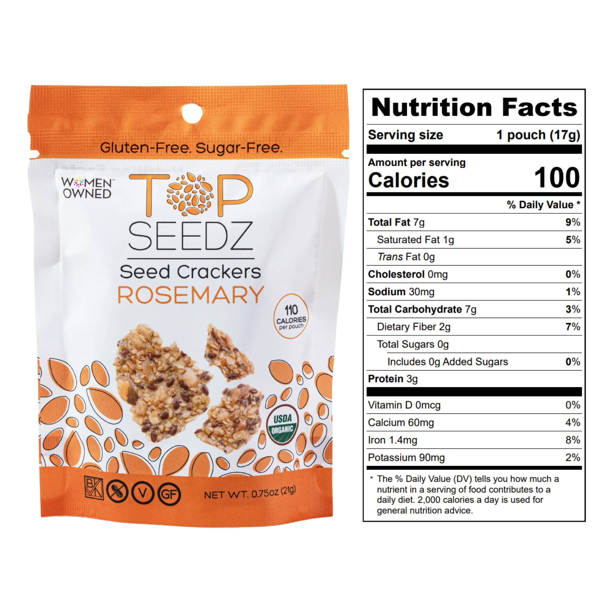 Top Seedz - Wholesale Crackers - Snack Pack Crackers - 0.75 oz Pouches -30 per case2