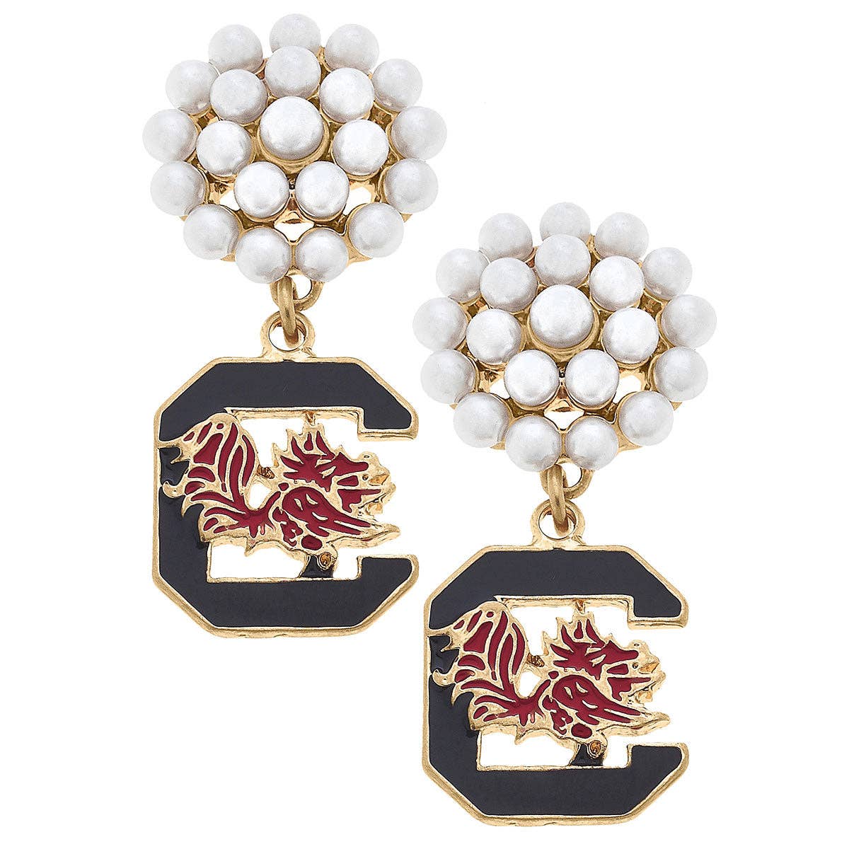 College Jewelry: CK'S CUSTOMS - Rhinestoned Clear Stadium Approved