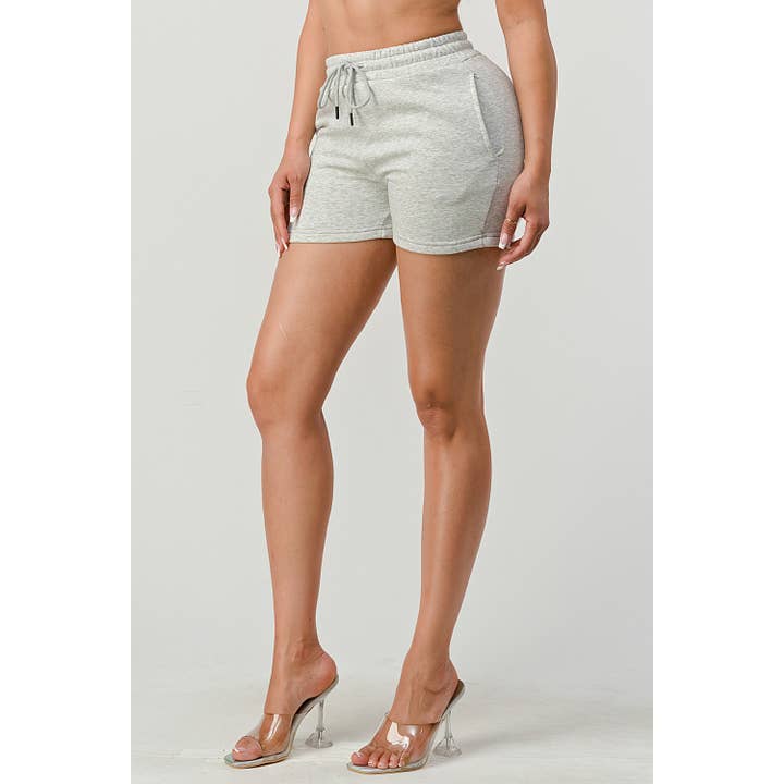 Lime All the Time - Wholesale Lounge Shorts - Women's - Lounge Shorts with Drawstring and Pockets1