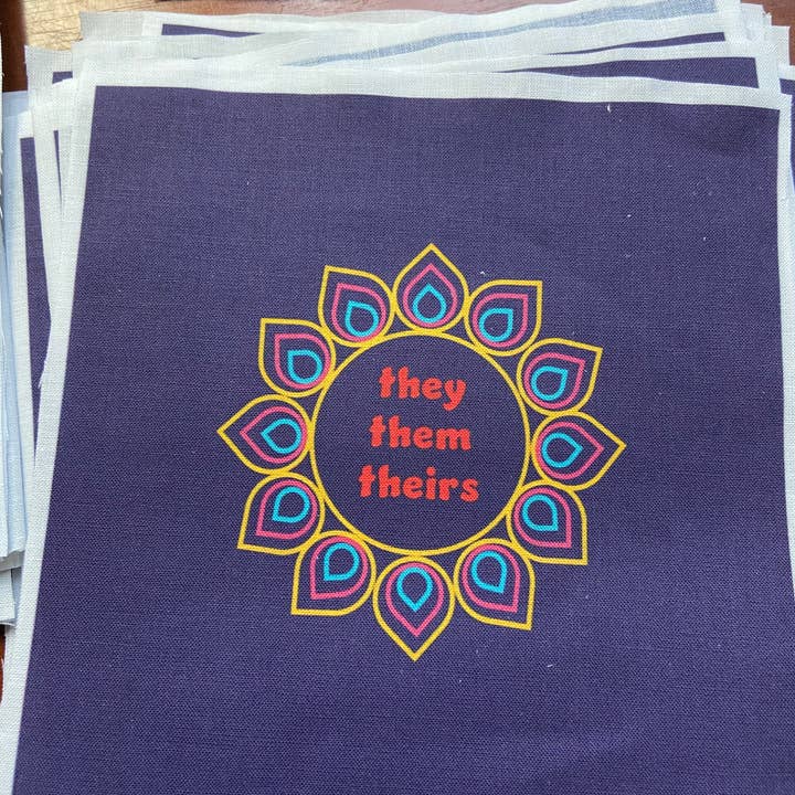 Open Coven - Wholesale Embroidery/Cross Stitch Supplies - They Them Theirs 5 Inch Embroidery Kit3