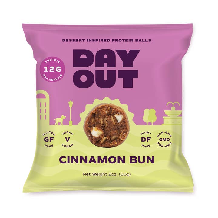 Boules protéinées goût roulé à la cannelle 2 oz - Prêt à emporter, pack de 40 pour la vente par Protein Power Ball