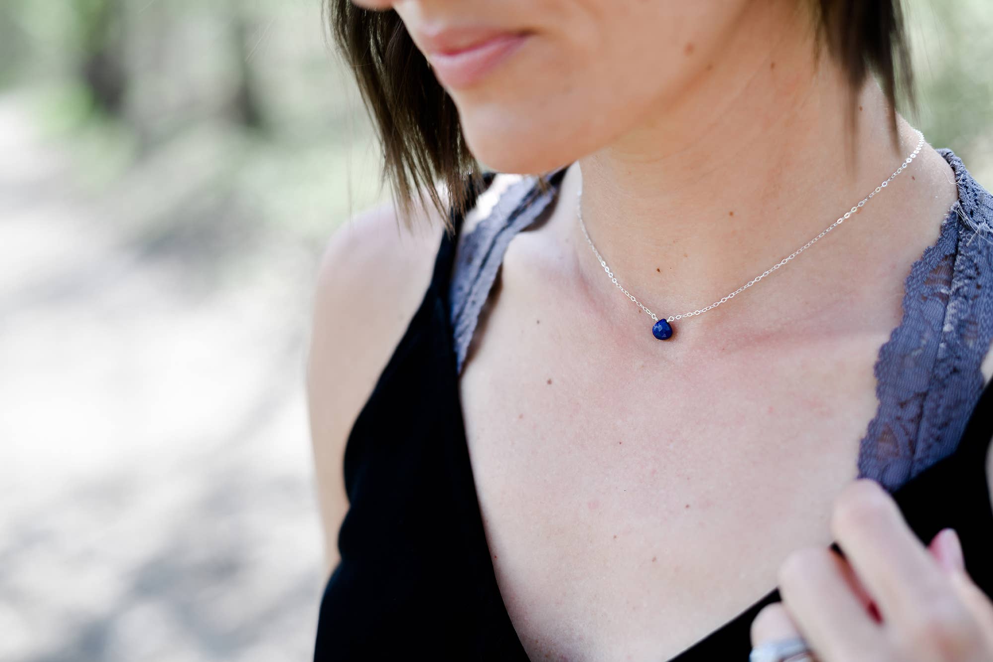 Designed by Stacey Jewelry - Wholesale Pendant/Charm Necklace - The Judy Necklace in Silver2