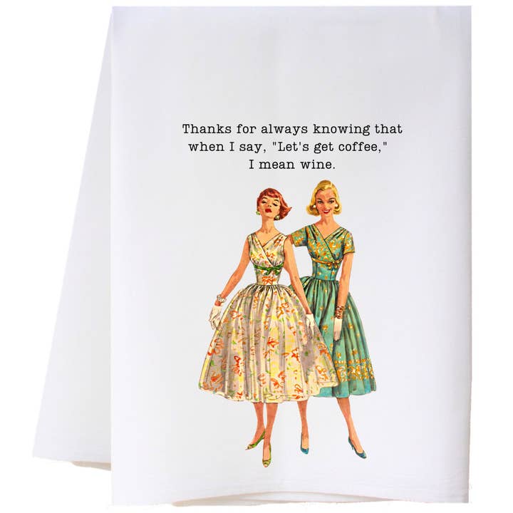 Cora & Pate - Wholesale Tea Towel - I Mean Wine Wonder Towel