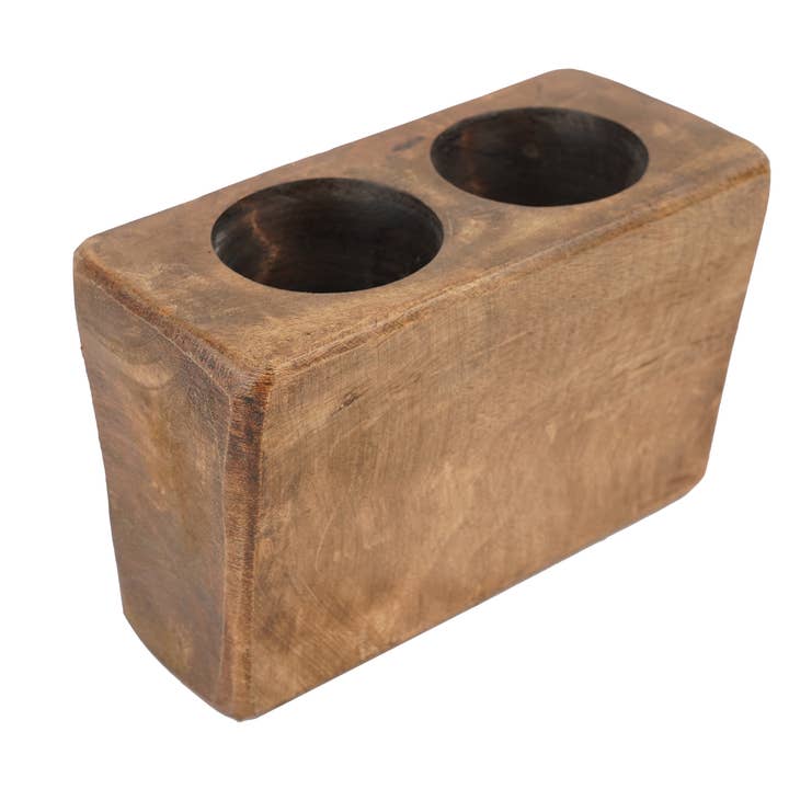 CLEARANCE-Two Hole Sugar Mold Only-7 in-WH5-Waxed-2 Hole-$6 for wholesale by My Amigos Imports