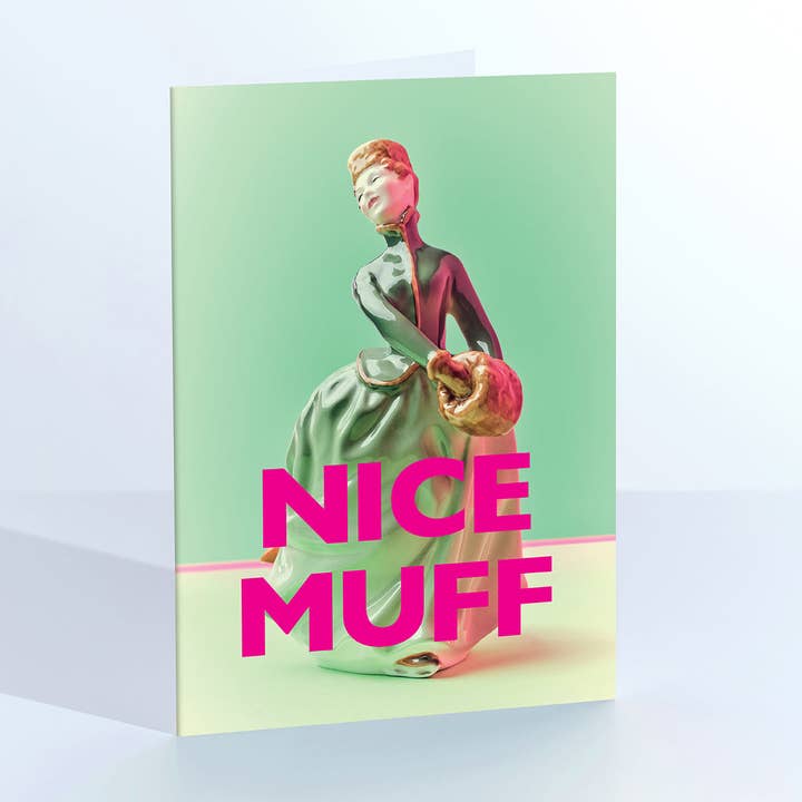 Trevlig Muff Inslagen Dam Hälsningskort för wholesale av Ornament Art
