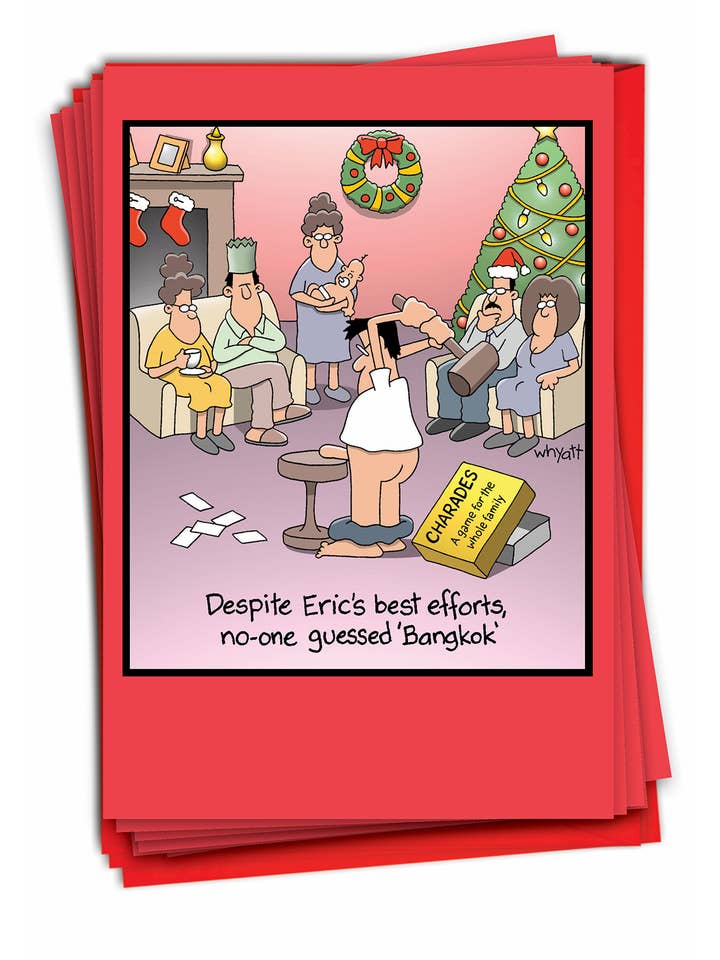 Box of 12 Christmas Card - Bangkok for wholesale by NobleWorks