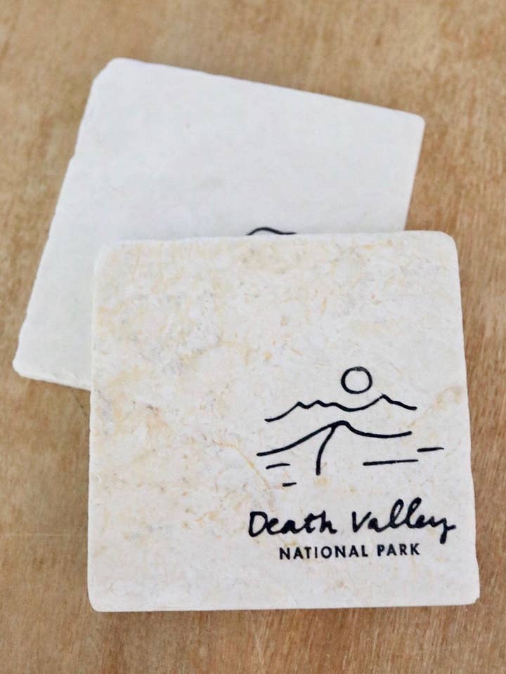 Death Valley National Park Coaster Set for wholesale by Lace, Grace & Peonies Marble Coasters